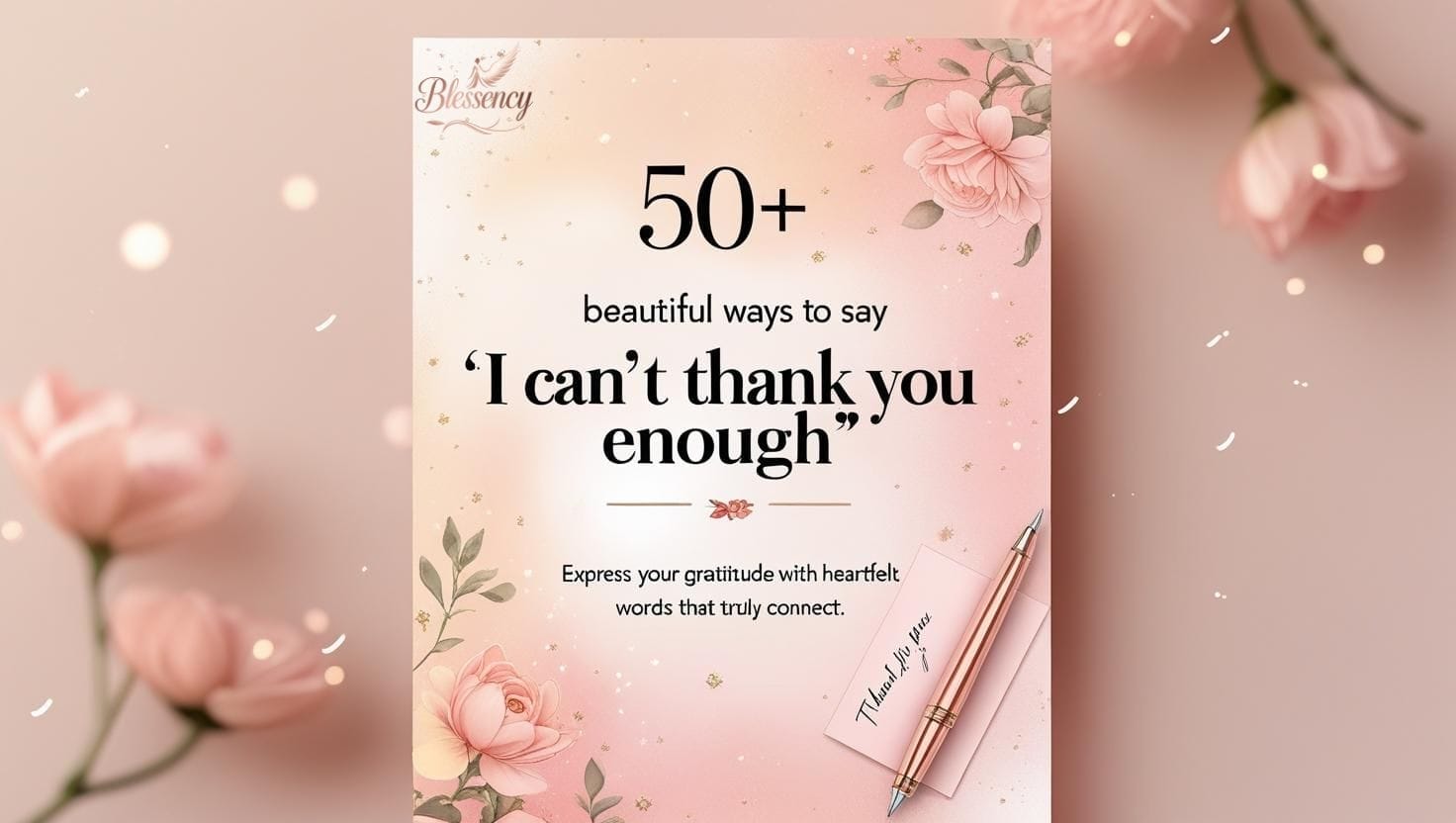 50+ I Cannot Thank You Enough Alternatives & Heartfelt Ways