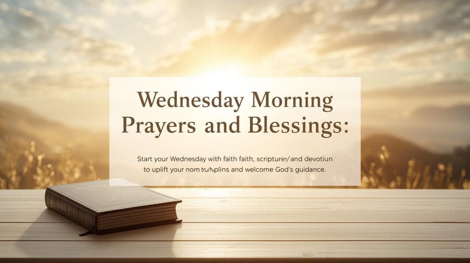 “Start your Wednesday with faith, scripture, and peaceful devotion to uplift your spirit and welcome God's guidance.” wednesday morning prayers and blessins